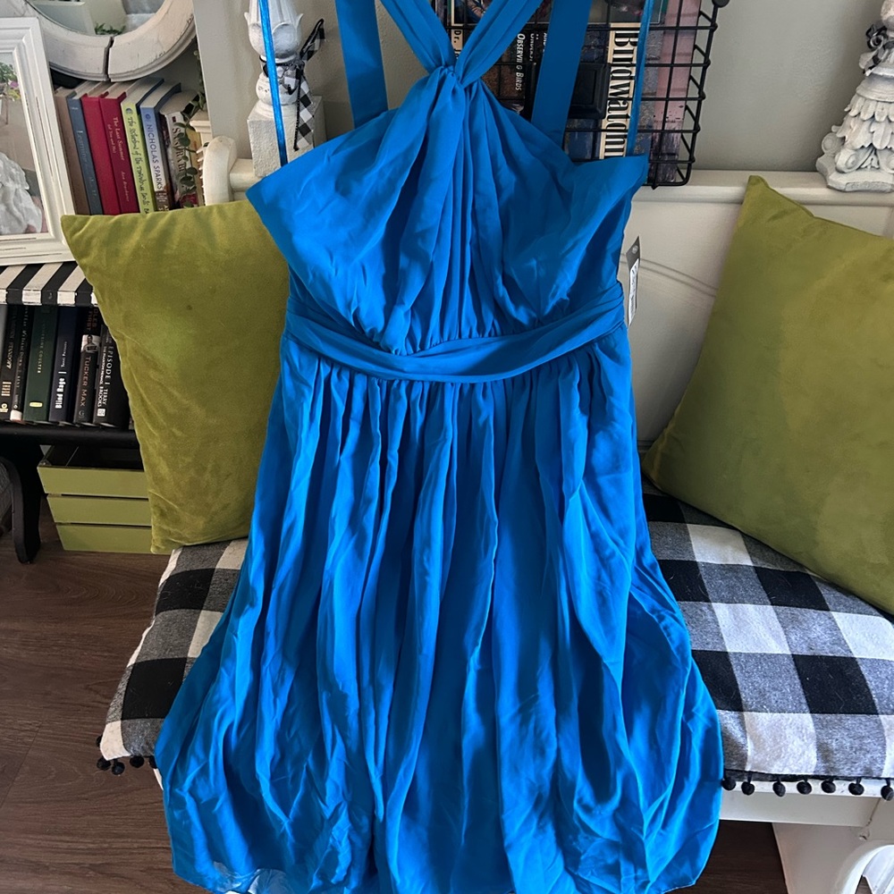 Eva Mendes Blue Dress